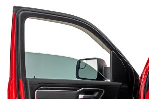 Ram 1500 TRX Side Window Deflectors - Rough Country - Tape On Rain Guard - '21-'24